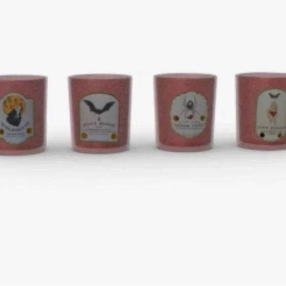 Threshold Halloween Potion Tumblers Set of 4 Burgundy Glasses 13.87oz GothicNEW - Picture 5 of 6